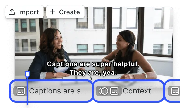 Preview of Video Captions demo